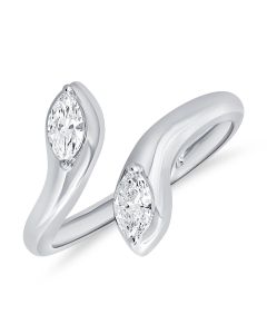 0.40CT MARQUISE SHAPE DIAMOND WRAP RING