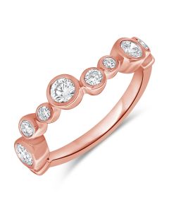 0.71CT DIAMOND BEZEL SET RING