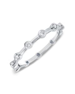 .08CT DIAMOND BEZEL SET ETERNITY RING