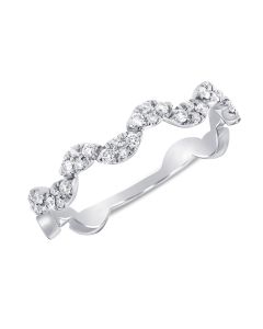.18CT DIAMOND CROSSOVER RING