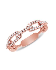 .18CT DIAMOND LINK CHAIN RING