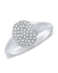 .19CT DIAMOND OVAL PAVE RING