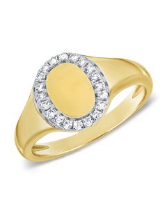 .10CT DIAMOND OVAL PINKY RING