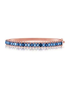 5.95CT SAPPHIRE AND DIAMOND BANGLE