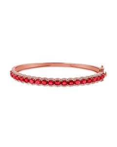 4.95CT RUBY AND DIAMOND BANGLE