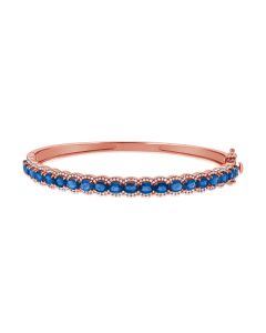 5.61CT SAPPHIRE AND DIAMOND BANGLE