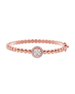0.78CT DIAMOND CIRCLE ILLUSION BALL BANGLE