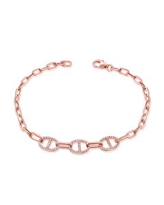 .28CT DIAMOND MARINER LINK BRACELET