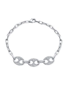 .62CT DIAMOND MARINER LINK BRACELET
