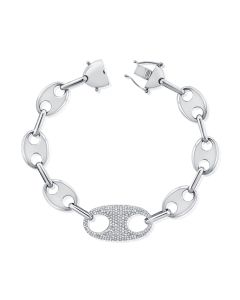 .81CT DIAMOND MARINER LINK BRACELET