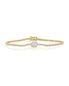 2.43CT DIAMOND ILLUSION TENNIS BRACELET