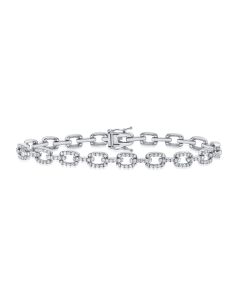 2.49CT DIAMOND PAPERCLIP LINK BRACELET