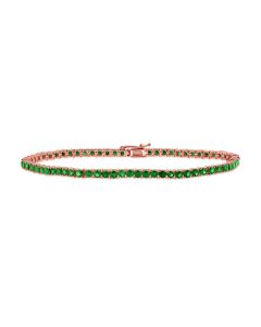 5.85CT EMERALD TENNIS BRACELET