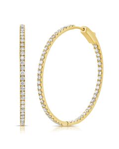 2.28CT DIAMOND HOOP EARRINGS