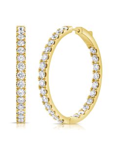 5.50CT DIAMOND HOOP EARRINGS