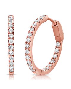 1.00CT DIAMOND HUGGIE EARRINGS