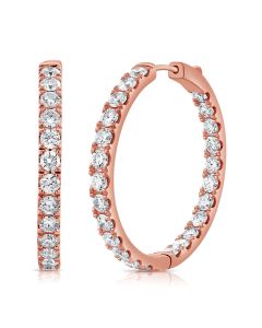 4.80CT DIAMOND HOOP EARRINGS