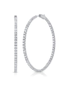 5.31CT DIAMOND HOOP EARRINGS
