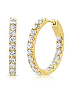 1.80CT DIAMOND HUGGIE EARRINGS