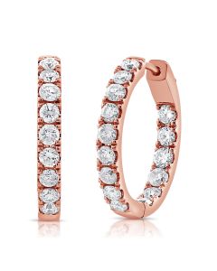 1.80CT DIAMOND HUGGIE EARRINGS