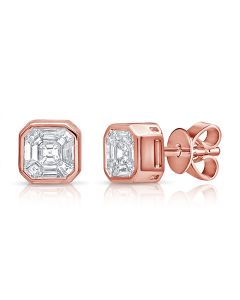 .55CT PIE CUT DIAMOND ILLUSION STUD EARRINGS