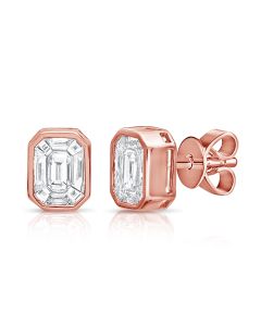 .92CT PIE CUT DIAMOND ILLUSION STUD EARRINGS