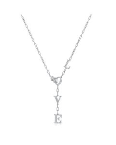 .87CT DIAMOND LOVE LARIAT NECKLACE