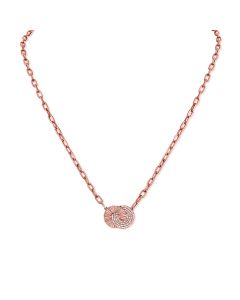 .30CT DIAMOND FLUTED LINK PENDANT NECKLACE