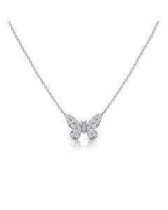 .58CT DIAMOND BUTTERFLY NECKLACE