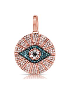.53CT DIAMOND EVIL EYE PENDANT