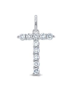 .43CT DIAMOND INITIAL T PENDANT