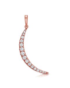 .80CT DIAMOND MOON PENDANT