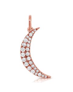 .36CT DIAMOND MOON PENDANT
