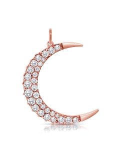 1.41CT DIAMOND MOON PENDANT