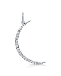 .13CT DIAMOND MOON PENDANT