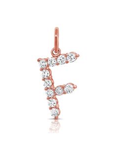 .23CT DIAMOND INITIAL F PENDANT