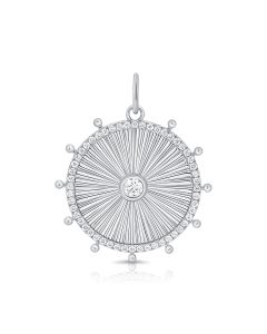 .40CT DIAMOND FLUTED PENDANT