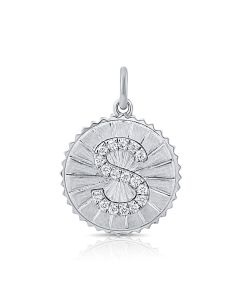 .10CT DIAMOND INITIAL S PENDANT