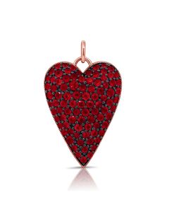 3.68CT RUBY HEART PENDANT