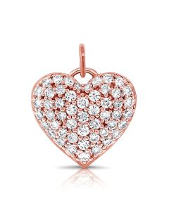 0.66CT DIAMOND HEART PENDANT