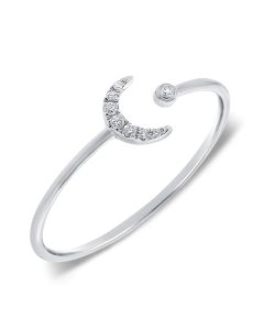 .04CT DIAMOND MOON WRAP RING