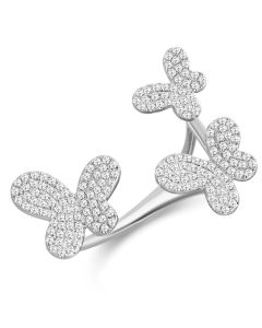 .42CT DIAMOND BUTTERFLY WRAP RING