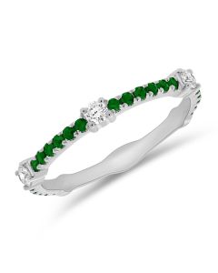 .51CT EMERALD AND DIAMOND RING