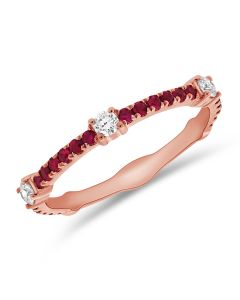 .51CT RUBY AND DIAMOND RING