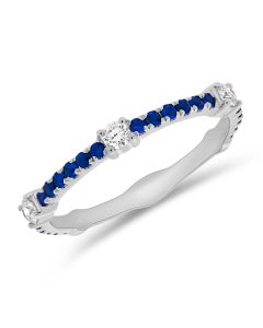 .51CT SAPPHIRE AND DIAMOND RING