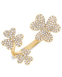 .50CT DIAMOND FLOWER WRAP RING