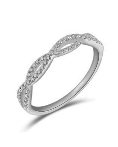 .16CT DIAMOND CROSSOVER RING