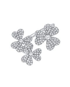 .48CT DIAMOND FLOWER WRAP RING