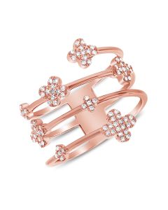 .22CT DIAMOND CLOVER WRAP RING