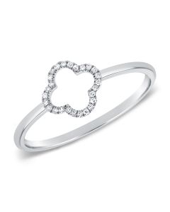 .06CT DIAMOND CLOVER RING